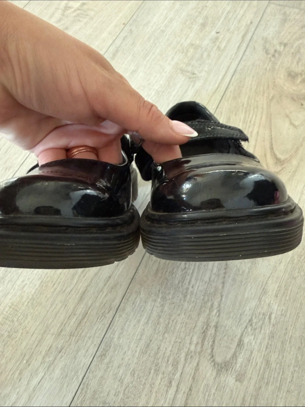Dr. Martens Black Patent Mary Jane School Shoes